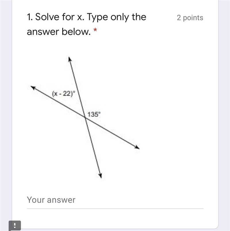 Solve for x. Type only the answer below.-example-1