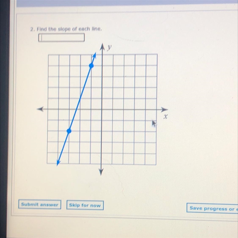 2. Find the slope of each line.-example-1