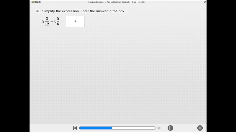 Simplify the expression.Enter the answer in the box.-example-1