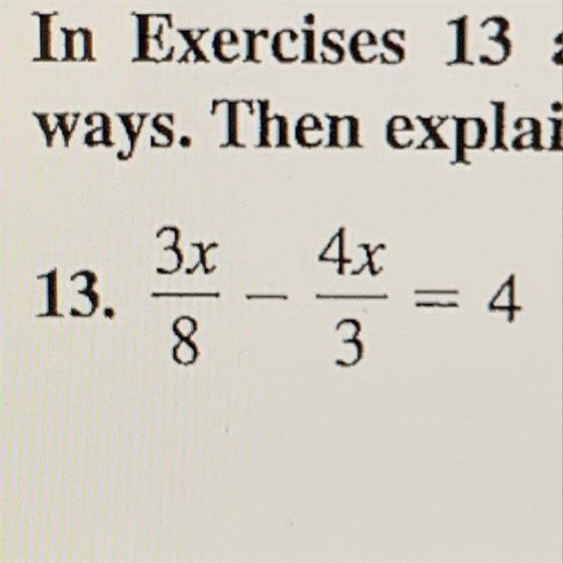 What are two ways to solve this equation.-example-1