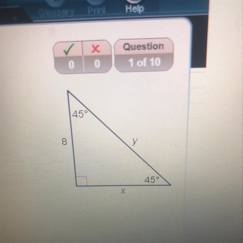 Find the missing lengths of the sides-example-1