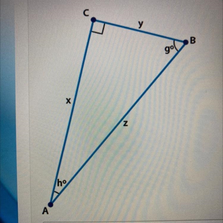 Which equation is correct? - sin hº = Z = X - sin hº = X - Z - cos hº = Z = X - cos-example-1