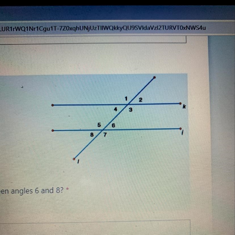 What is the angle pair relationship between angles 6 and 8?-example-1