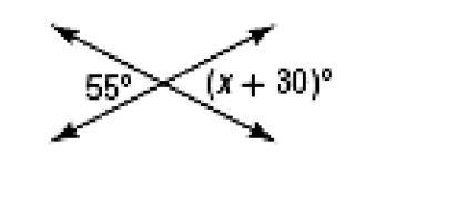 Find the value of x. 25 35 55 125-example-1