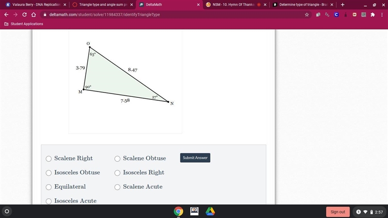 Determine type of triangle PLZZ ASAP-example-1