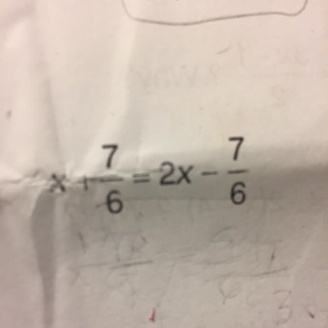 Solve the following equations, show all work. Leave your answers in reduced improper-example-1