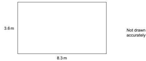 This rectangular wall is to be painted. Paint is sold in tins. How much does it cost-example-1