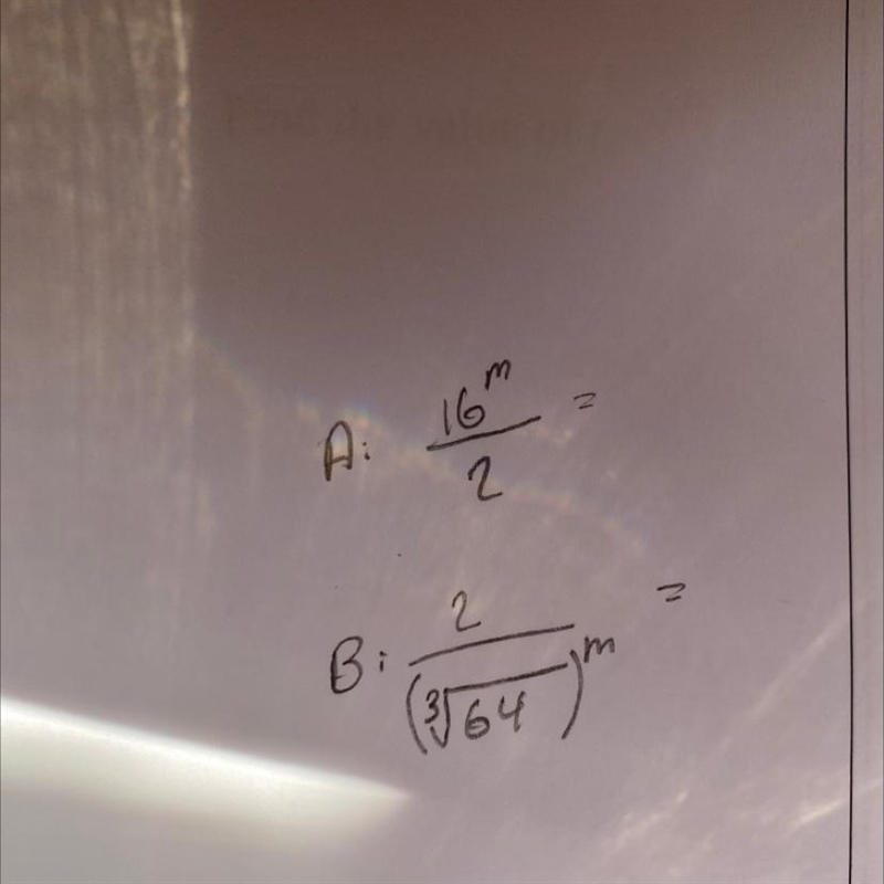 *brilliant question* Given that a= 2 to the power of M, express the following in terms-example-1