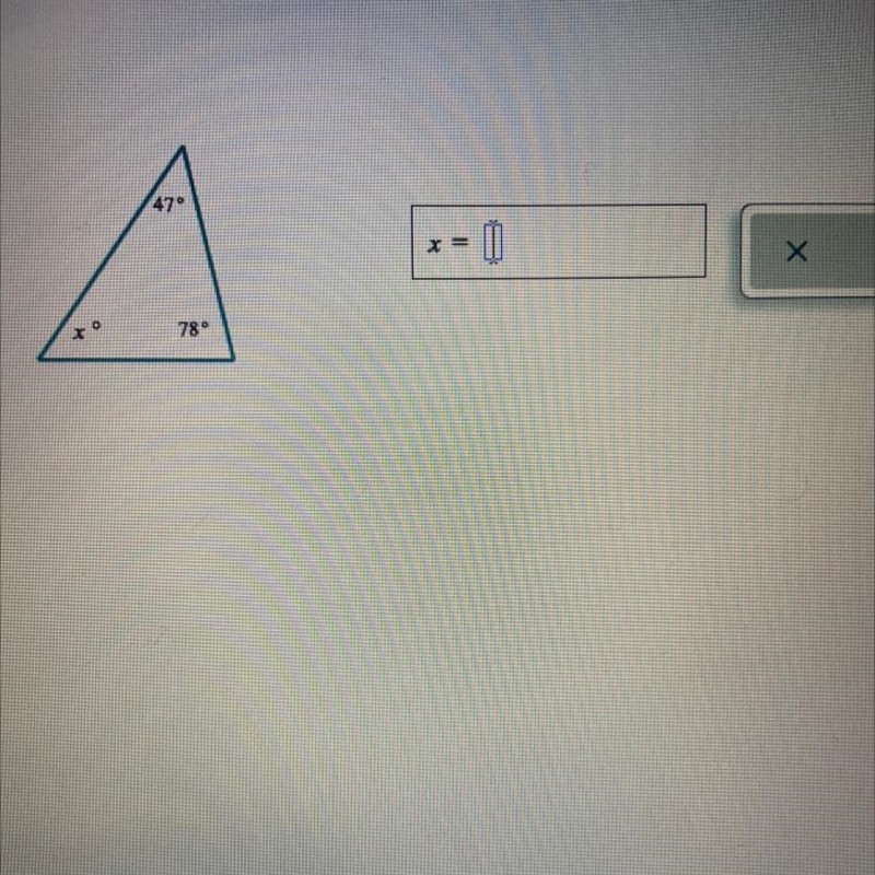 Find the value of X￼ triangle please help me it’s due rn-example-1