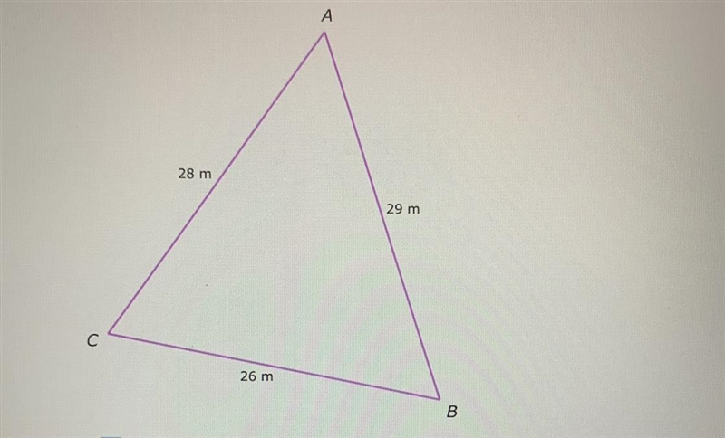 Find the smallest angle of ABC-example-1