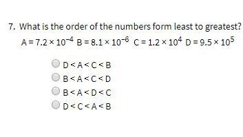 What is the order of the numbers form least to greatest?-example-1