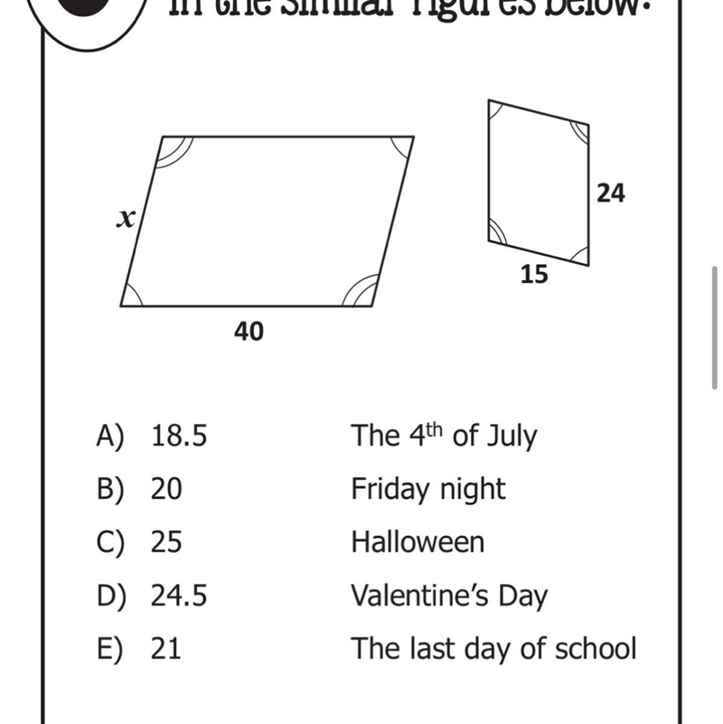 Find the missing side-example-1