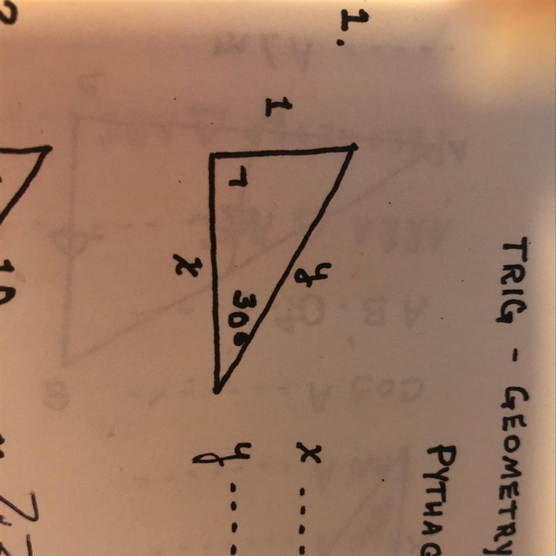 Pythagorean what is x and y-example-1