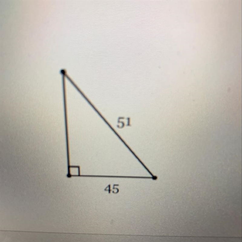 Find the exact length of the third side. 51-example-1