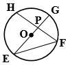 Given: EG - diameter m arc FG =41°, m arc EH =53° Find: m∠E, m∠GPF-example-1