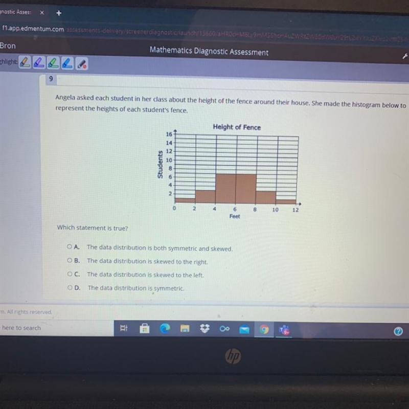 Angela asked each student in her class about the height of the fence around their-example-1