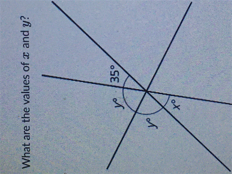 What are the values of x and y?-example-1