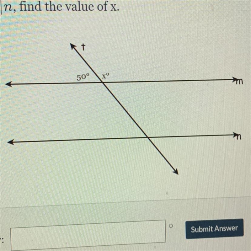 Given m|n, find the value of x.-example-1