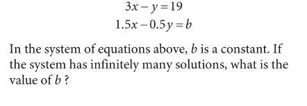 In the system of equations, b is a constant. If the system has infinitely many solutions-example-1