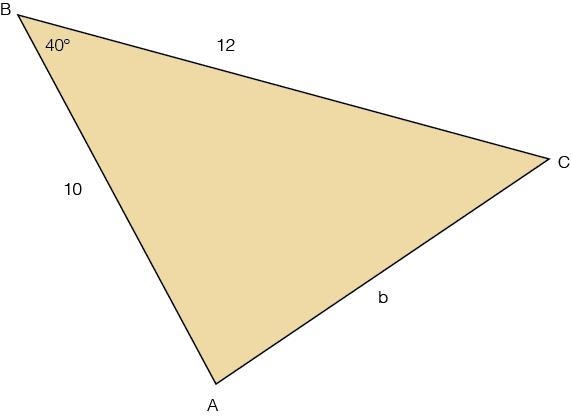 Find the value of b. Round your answer to the nearest tenth. The figure shows acute-example-1