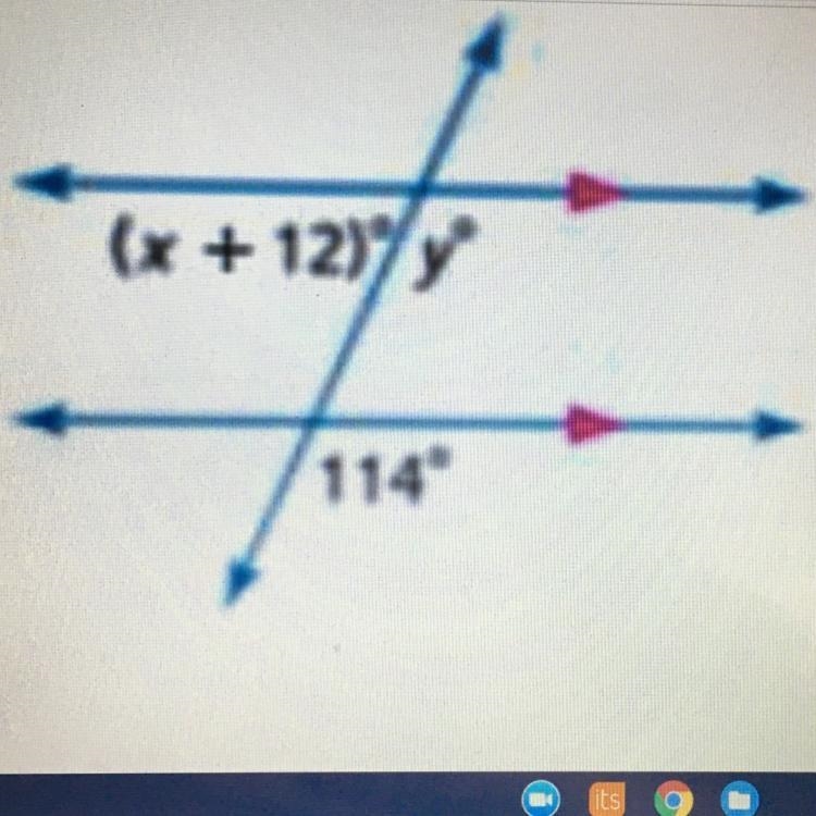 FIND VALUE OF X AND Y-example-1