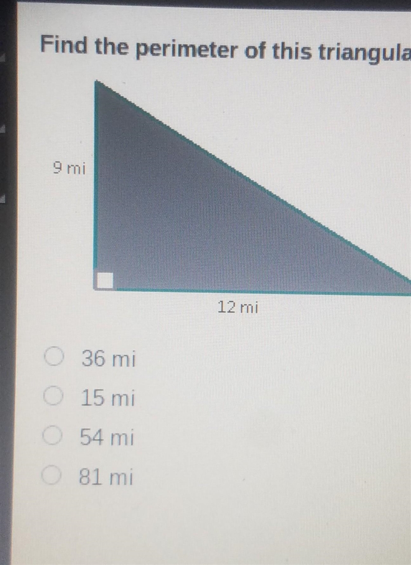 Find the perimeter of this triangular field. If necessary, round to the nearest tenth-example-1