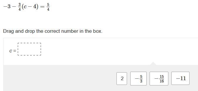 What value of c makes the equation true?-example-1