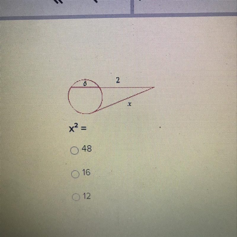 X2= a. 48 b. 16 c. 12-example-1