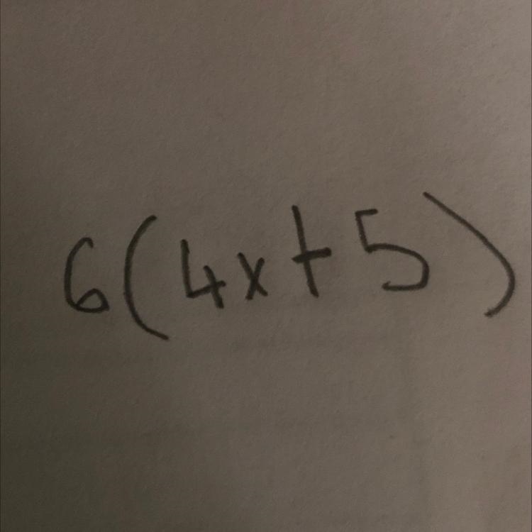 6(4x+5) help please .-example-1