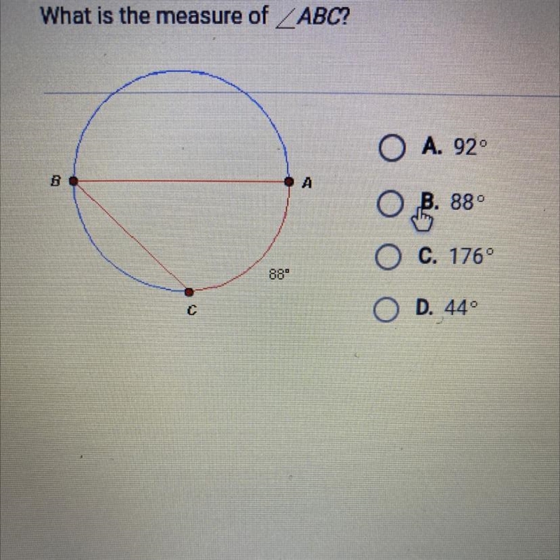 What is the measure of ABC?-example-1