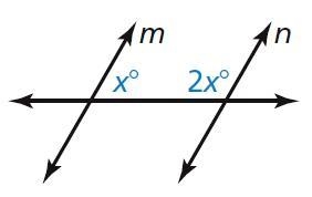 Find the value of x that makes m ∥ n.-example-1