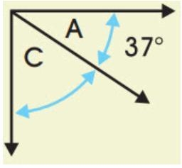 Look at the diagram below. If ∠A and ∠C are complementary, what's the measurement-example-1