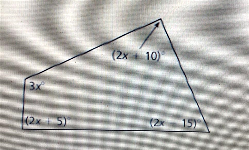 Find the value of the variable for the figure below. The sum of the angle measure-example-1