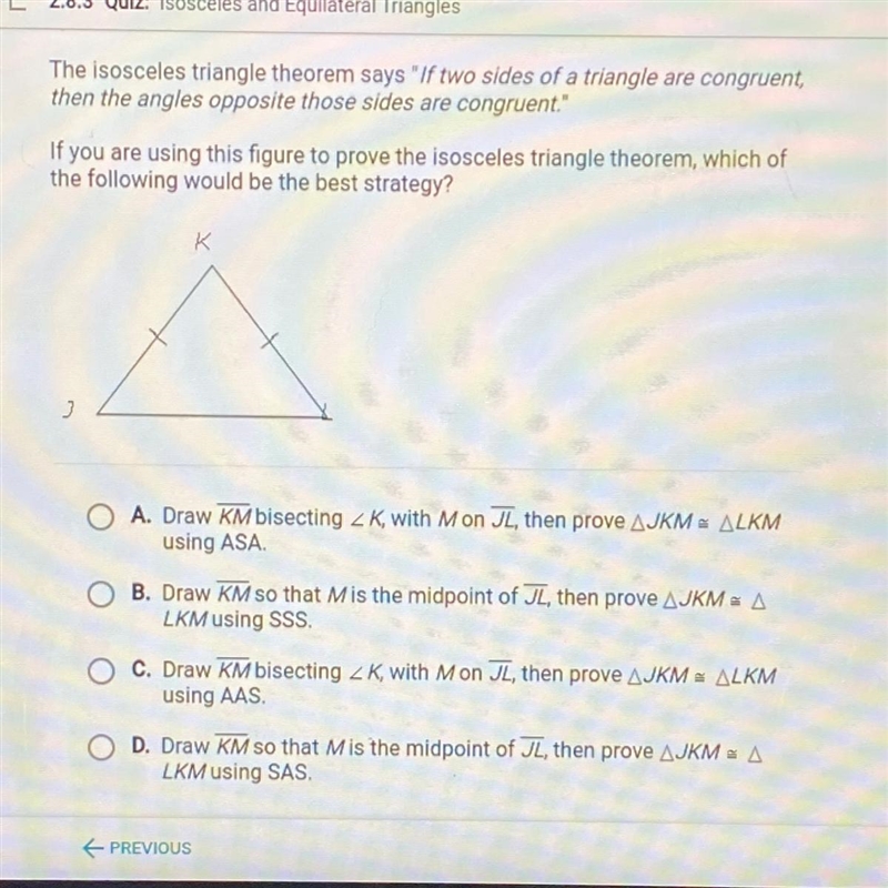 Which of the following would be the best strategy?-example-1