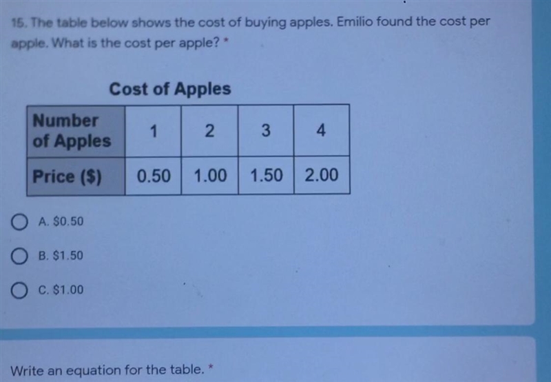 And write a equation for the table.... It also detects if you are right or wrong-example-1