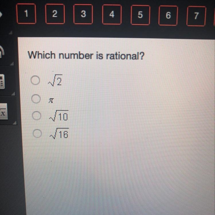 What number is rational ? please help-example-1