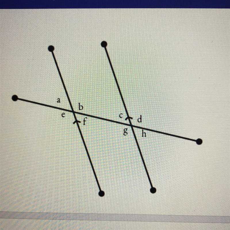 Name the angle relationships Angle B and G are????-example-1