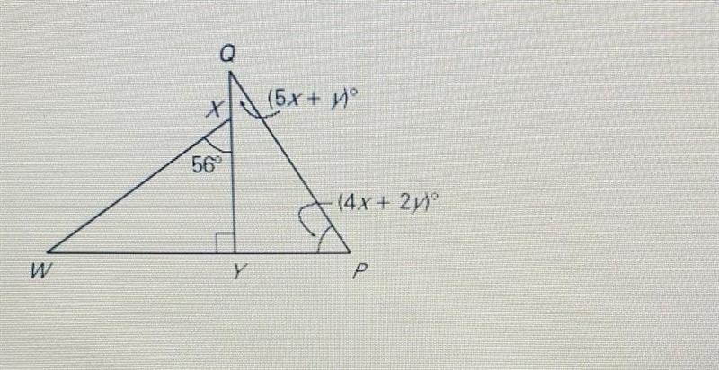 Find the value of x and y.​-example-1