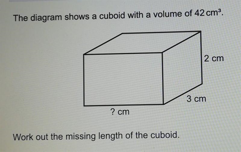 Please can someone help me work out the missing length​-example-1