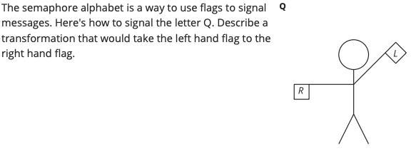 Plz help me Choose all the correct answers that bring the left hand flag (L) to the-example-1