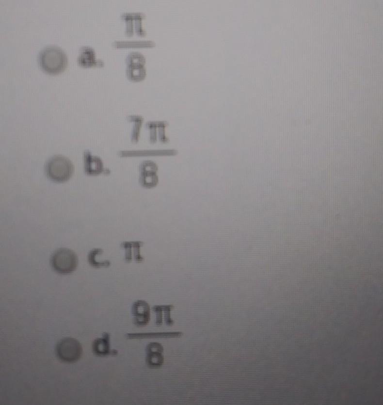 Find an angle in the normal range(0 degrees to 360 degrees, or 0 to 2pi radians) whose-example-1