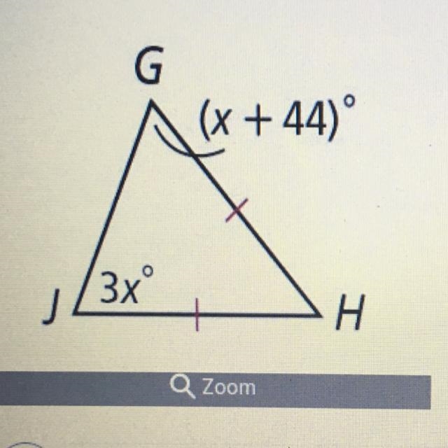 Find the value of x. G (x + 445°) H 3xº-example-1