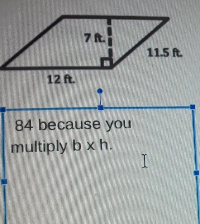 Calculate the area of parallelogram. ​-example-1