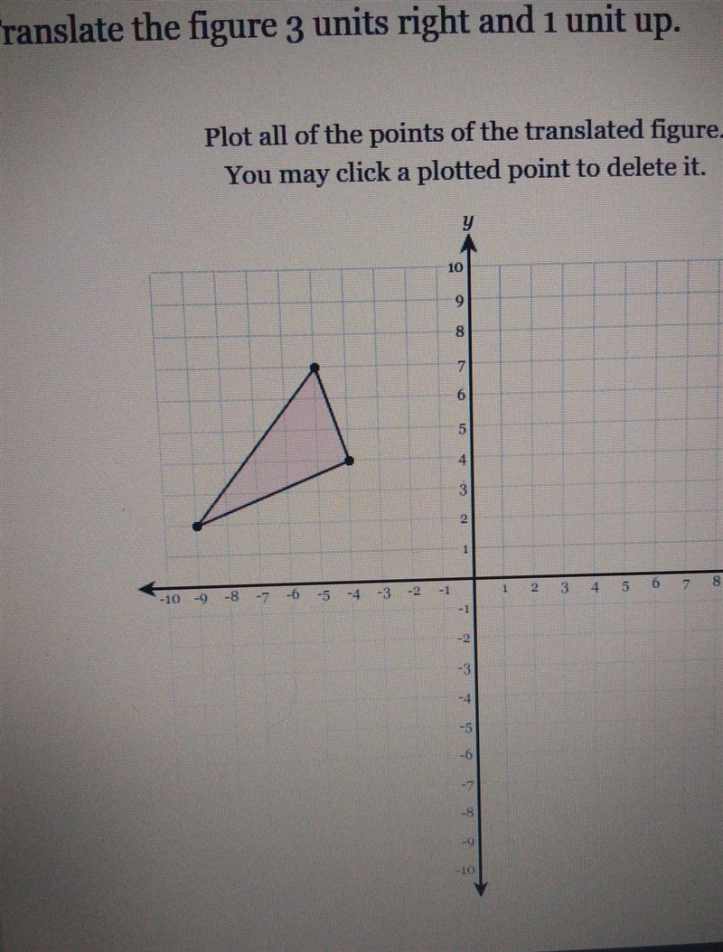 Translate the figure three units right in one unit up ​-example-1