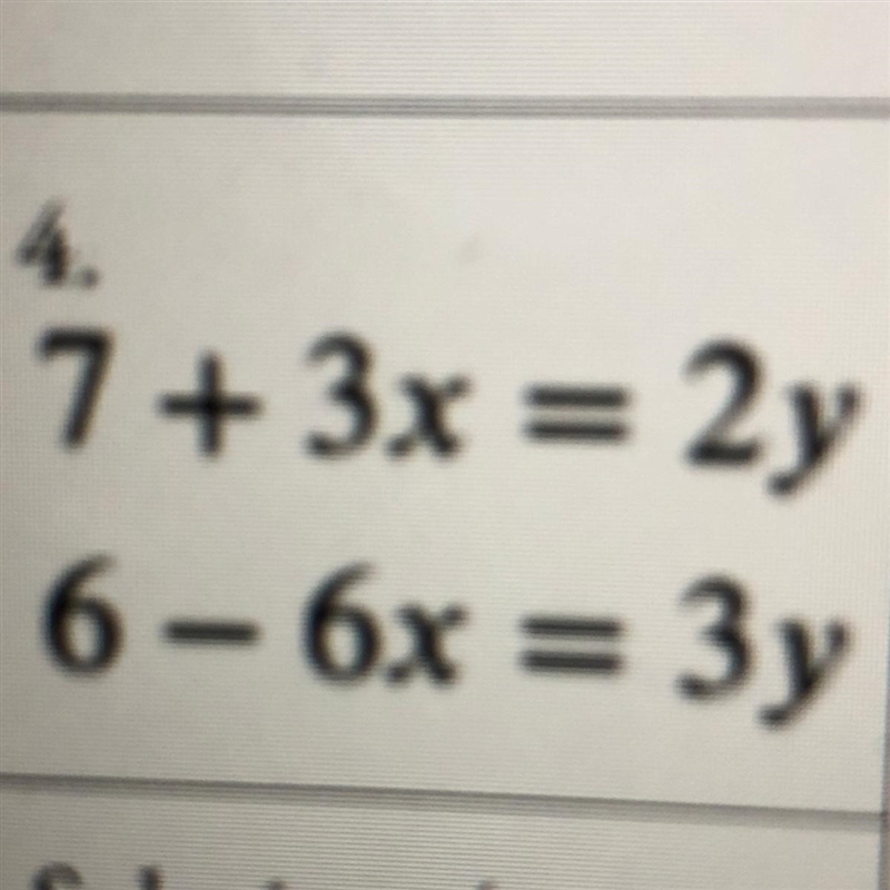 What does y and x equals using elimination-example-1