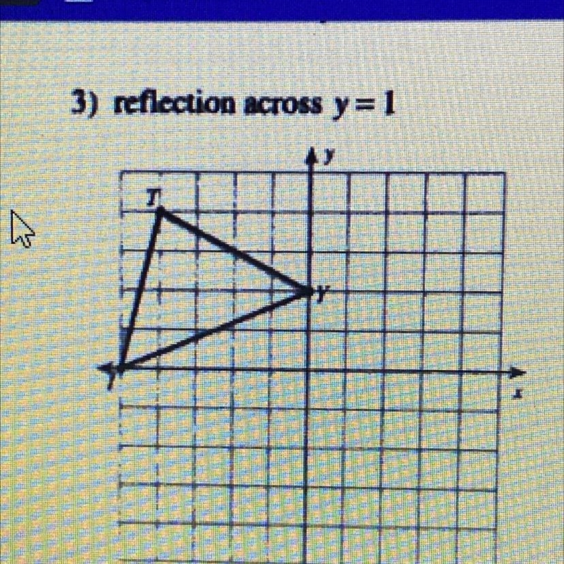 3) reflection across y=1-example-1