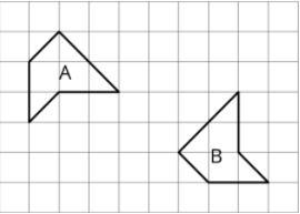 Describe a sequence of transformations that shows that Polygon A is congruent to Polygon-example-1