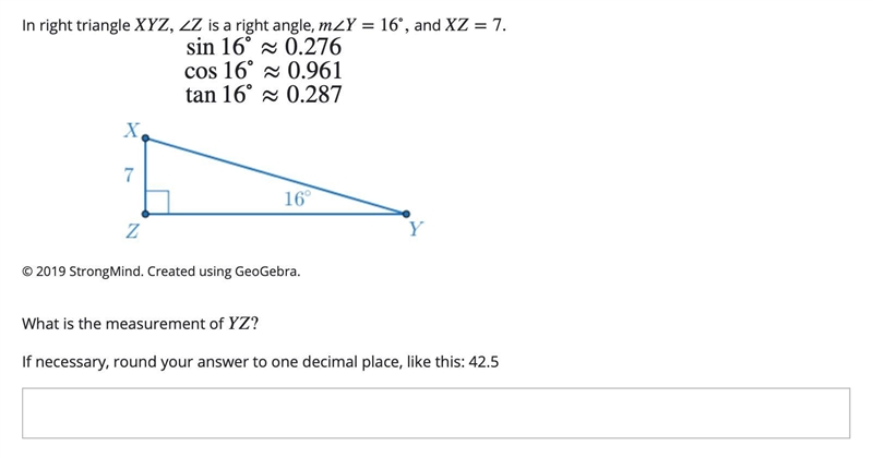 Please help, what is the measurement of YZ?-example-1