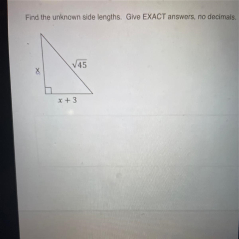 Pythagorean theorem-example-1