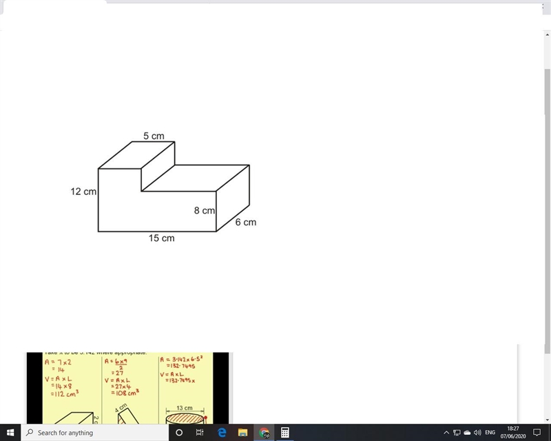 Work out the volume of this prism.-example-1